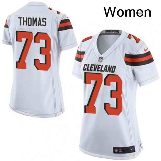 Womens Nike Cleveland Browns 73 Joe Thomas Game White NFL Jersey